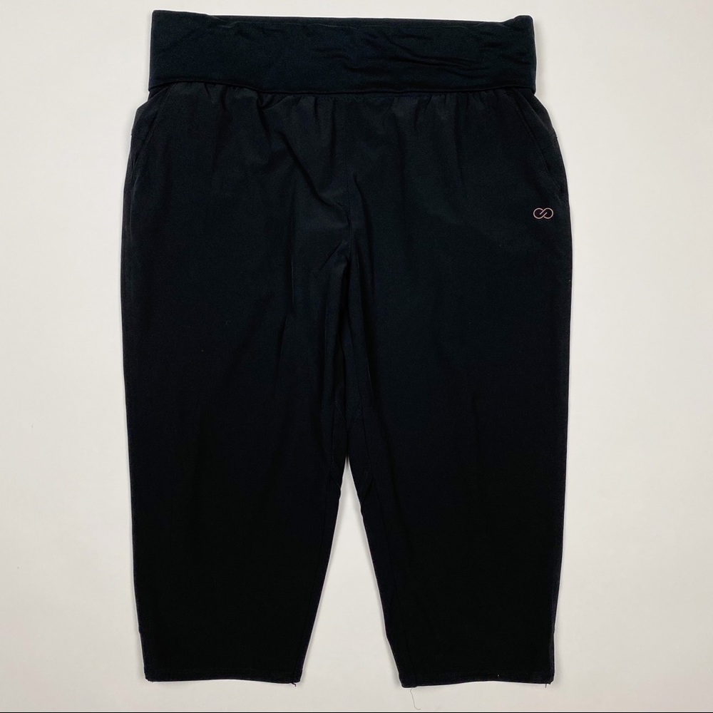 CALIA Anywhere Crop Foldover Waistband Yoga Pants